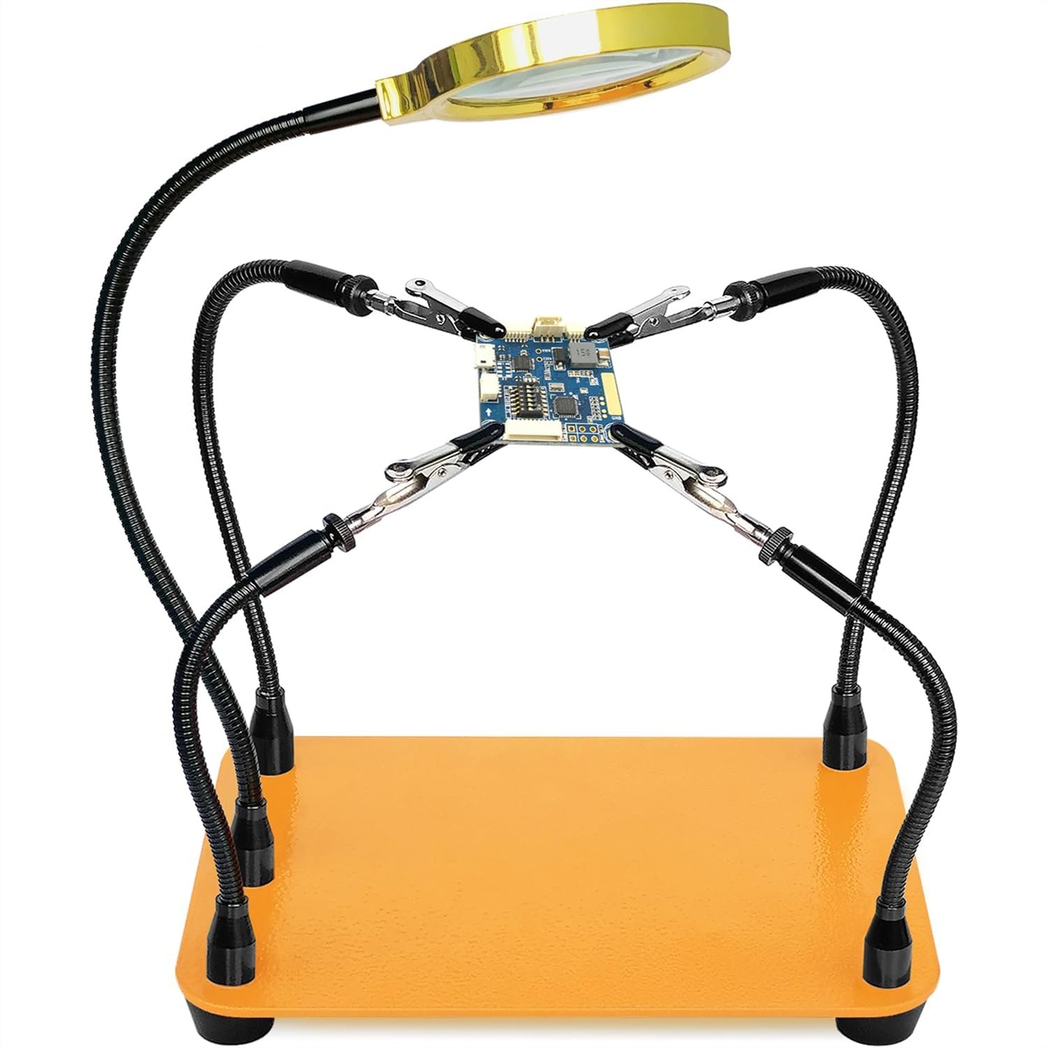 Electronics Repair Images - Soldering Helping Hands with Magnifying Glass,