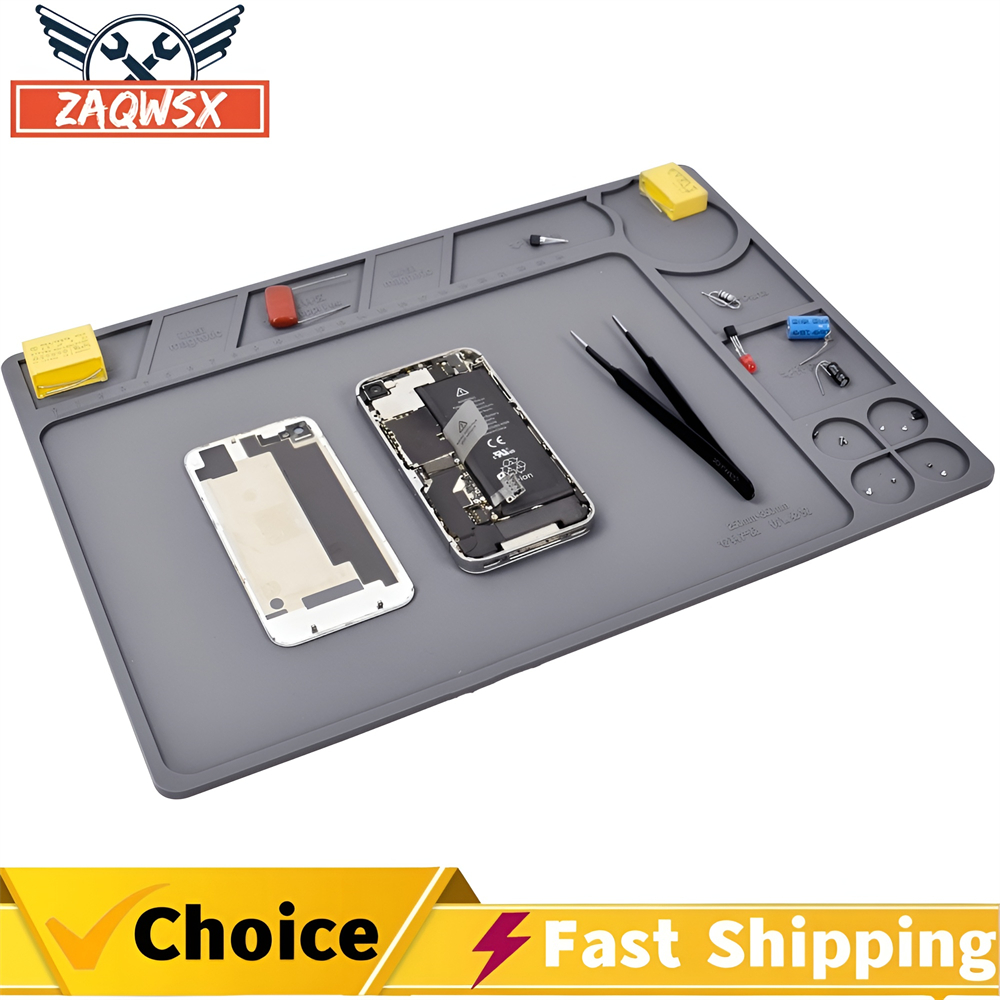 Electronics Repair Mat - Heat Insulation Magnetic Silicone Pad ESD
