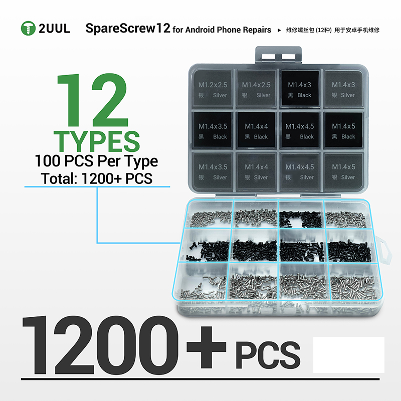 Electronics Repair Table - 2UUL SC12 SpareScrew 12 for Android