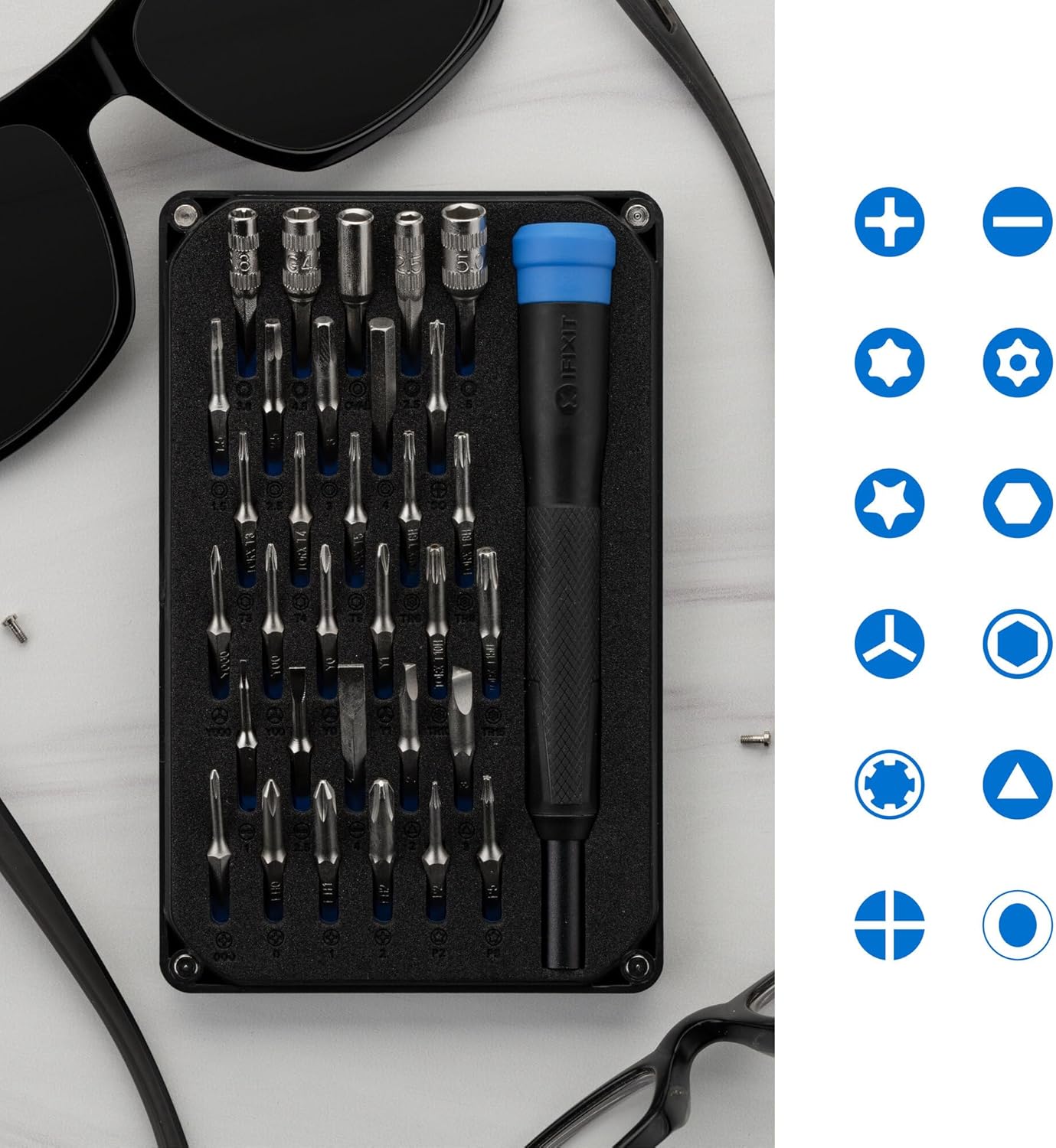 Precision Bit Driver Kit With  - مراجعة Electronics Repair Images وسعره