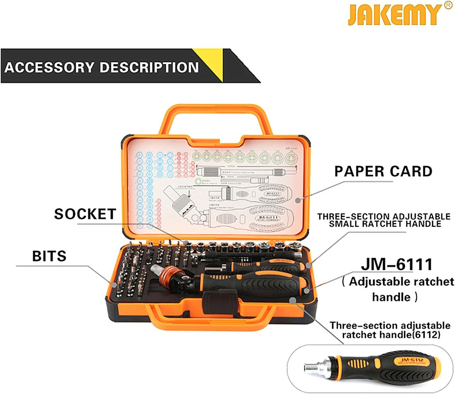 69 in 1 Magnetic Ratchet Screw - مراجعة Electronics Repair Images وسعره