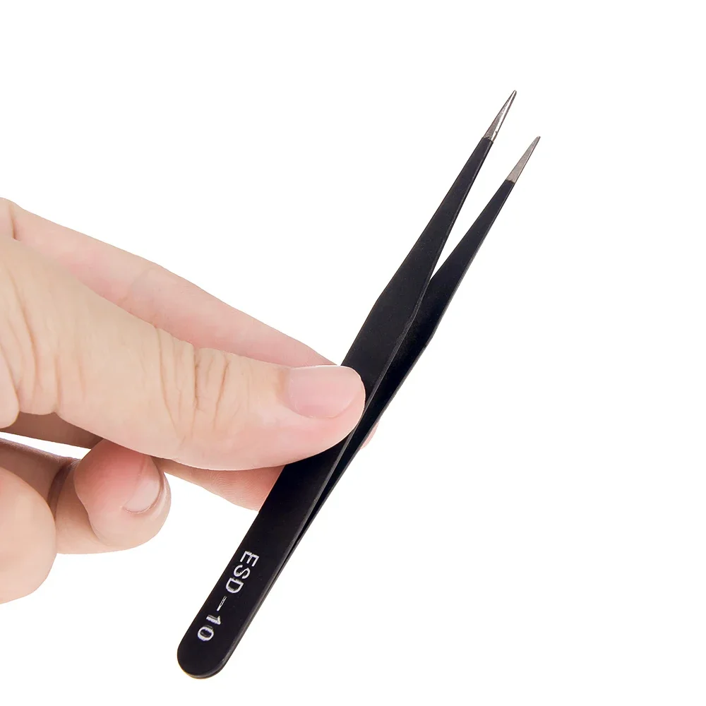 6pcs Precision Tweezers Set ES - مراجعة Elektronik Repair وسعره