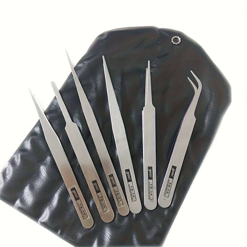 Stainless Steel Tweezers Set 6 - مراجعة Elektronik Repair وسعره