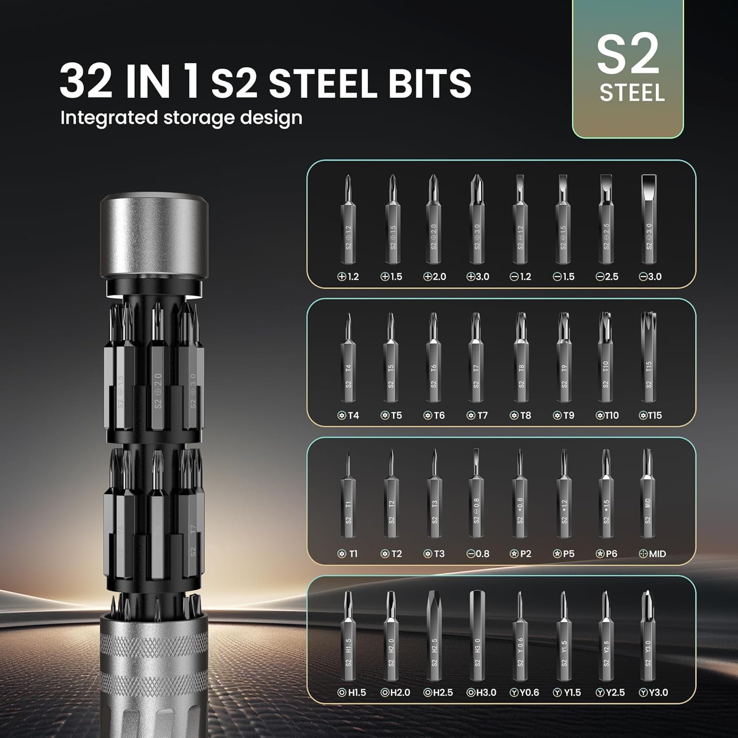 32 In 1 Precision Screwdriver  - مراجعة Electronics Repair Images وسعره