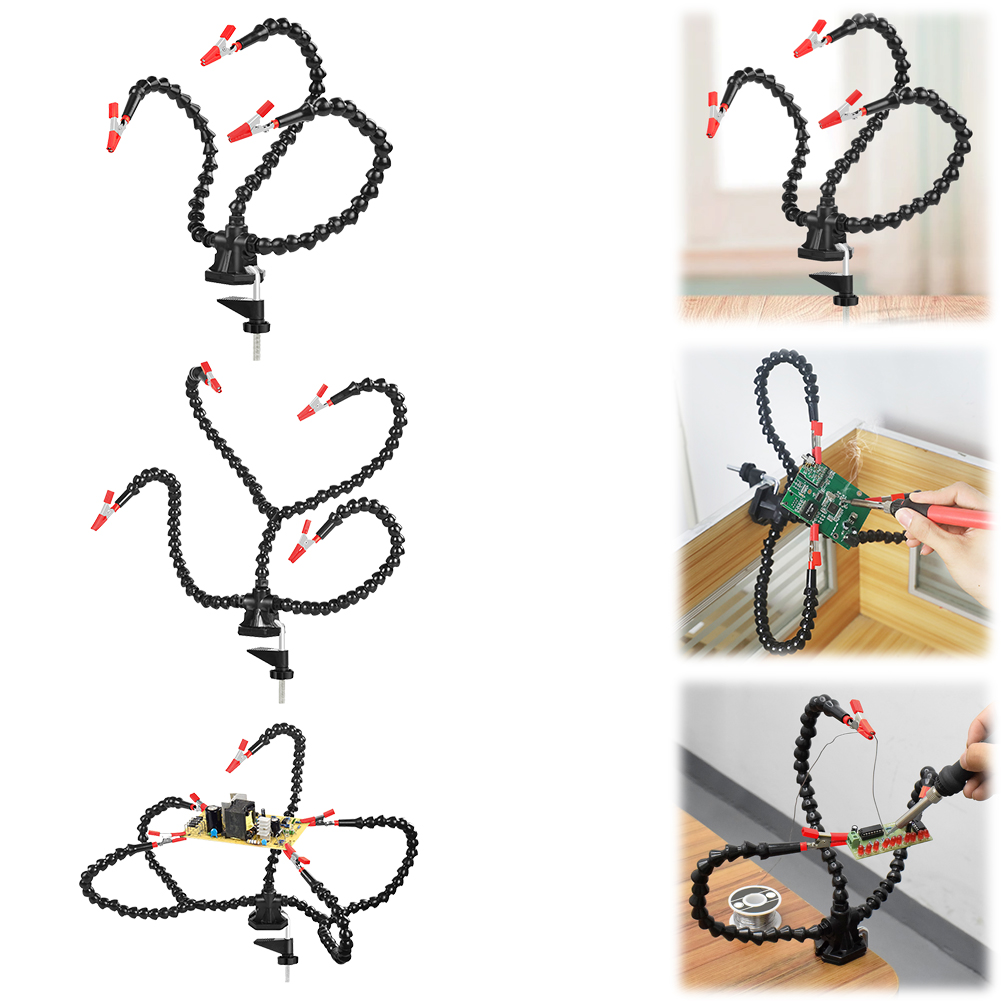 Desk Clamp Soldering Third Han - مراجعة Electronics Repair Tools وسعره