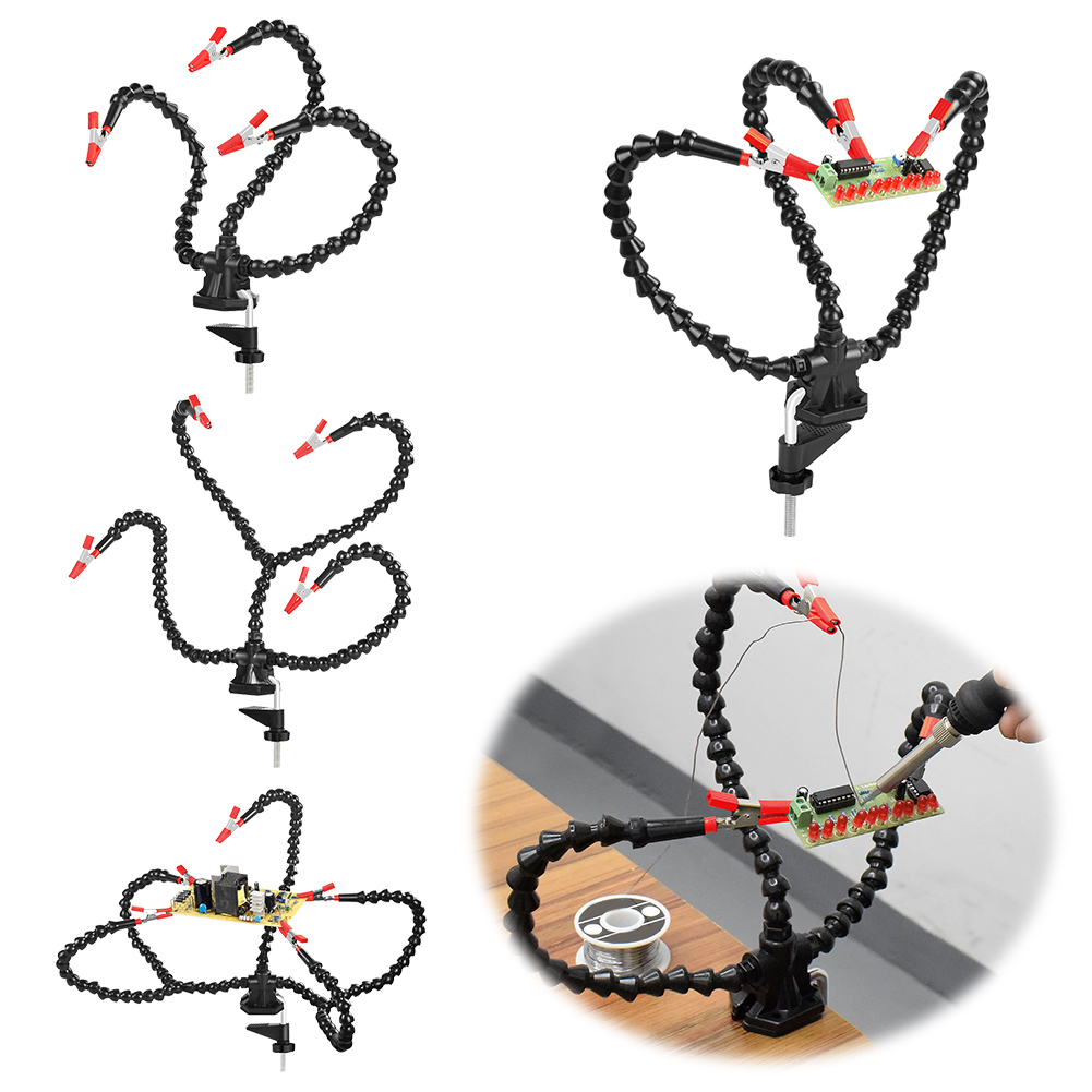 Desk Clamp Soldering Third Han - مراجعة Electronics Repair Tools وسعره