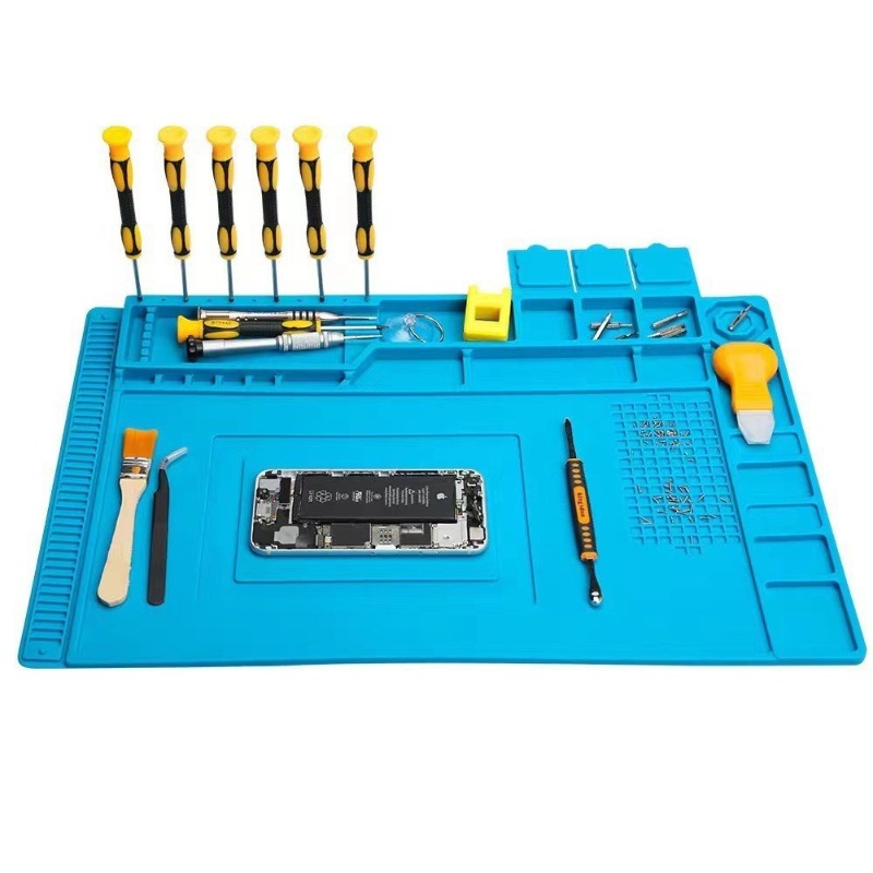 Magnetic Silicone Repair Mat f - مراجعة Electronics Repair Workbench وسعره