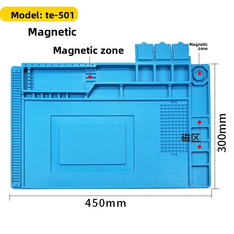 Magnetic Silicone Repair Mat f - مراجعة Electronics Repair Workbench وسعره