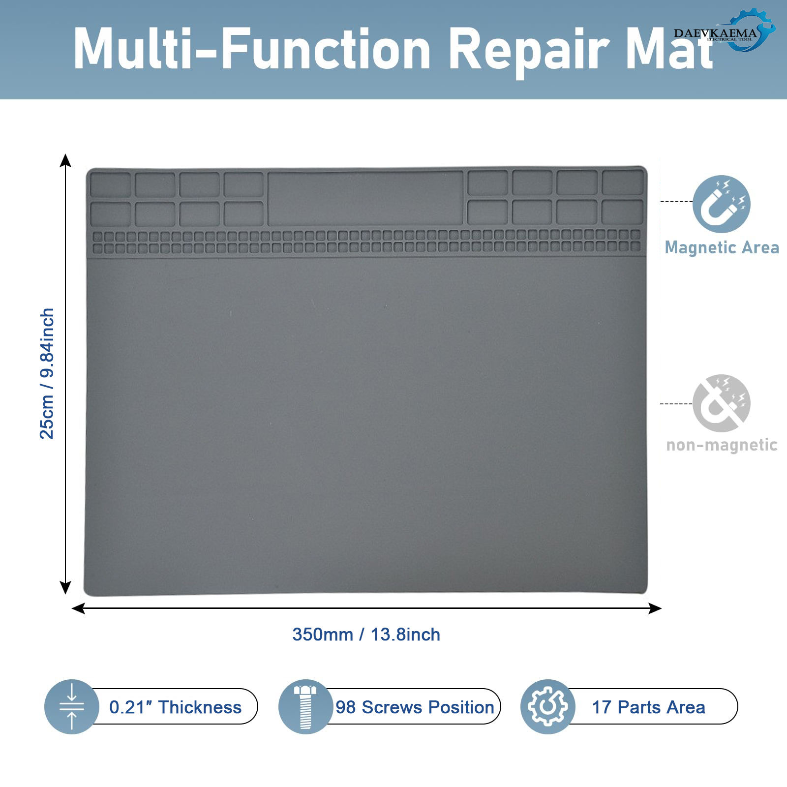 Magnetic Silicone Solder Pad 5 - مراجعة Electronics Repair Mat وسعره
