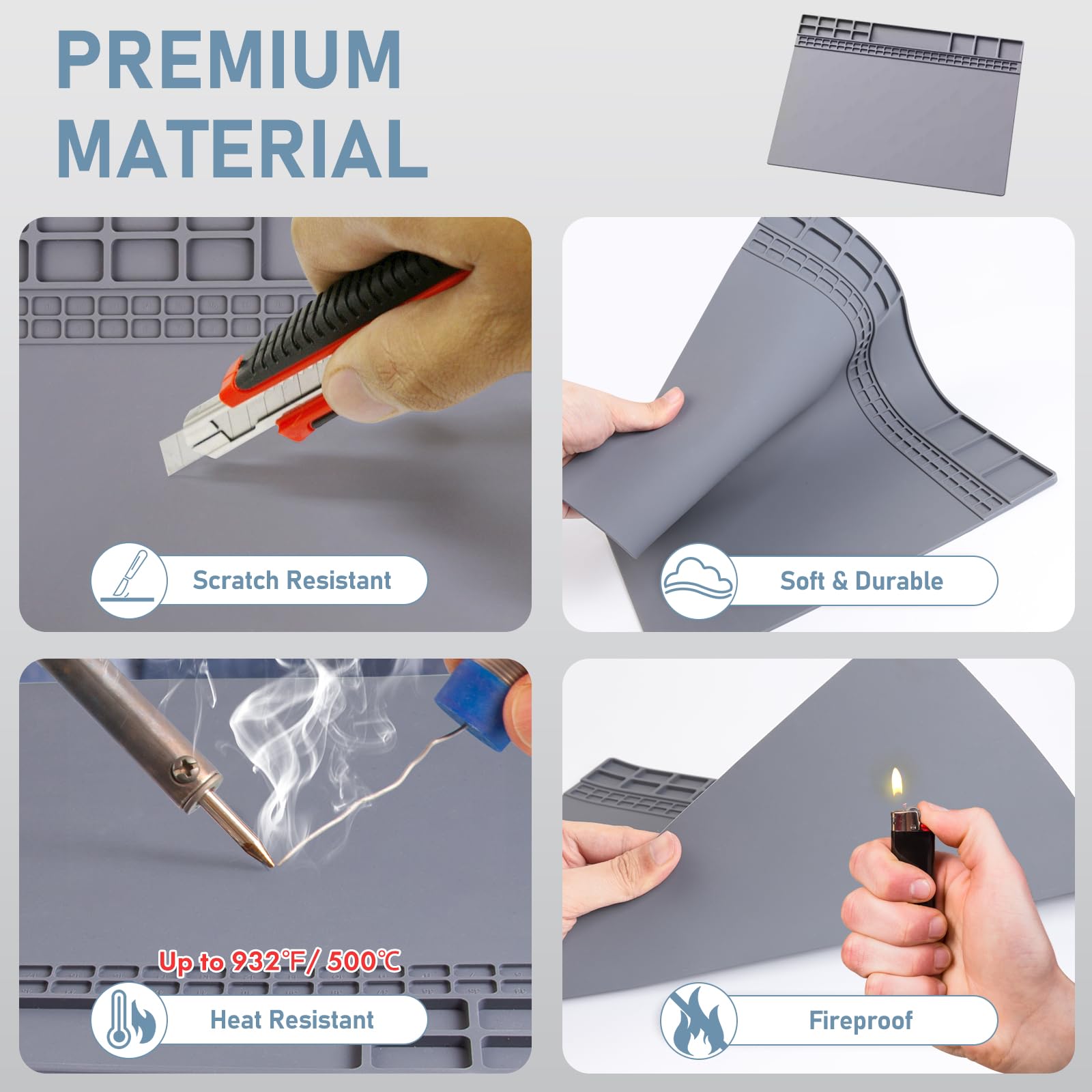 Magnetic Silicone Solder Pad 5 - مراجعة Electronics Repair Mat وسعره