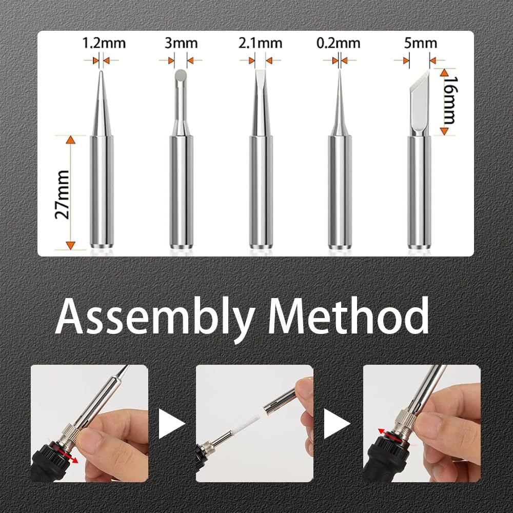 80W Soldering Iron Kit with LC - مراجعة Electronics Repair Images وسعره