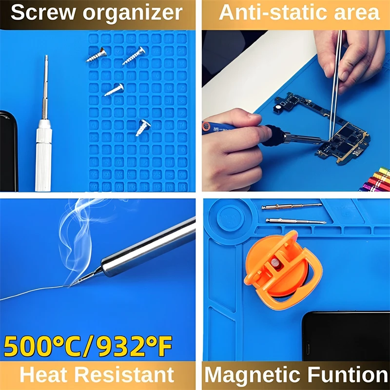 Silicone Soldering Mat ESD Ant - مراجعة Electronics Repair Mat وسعره