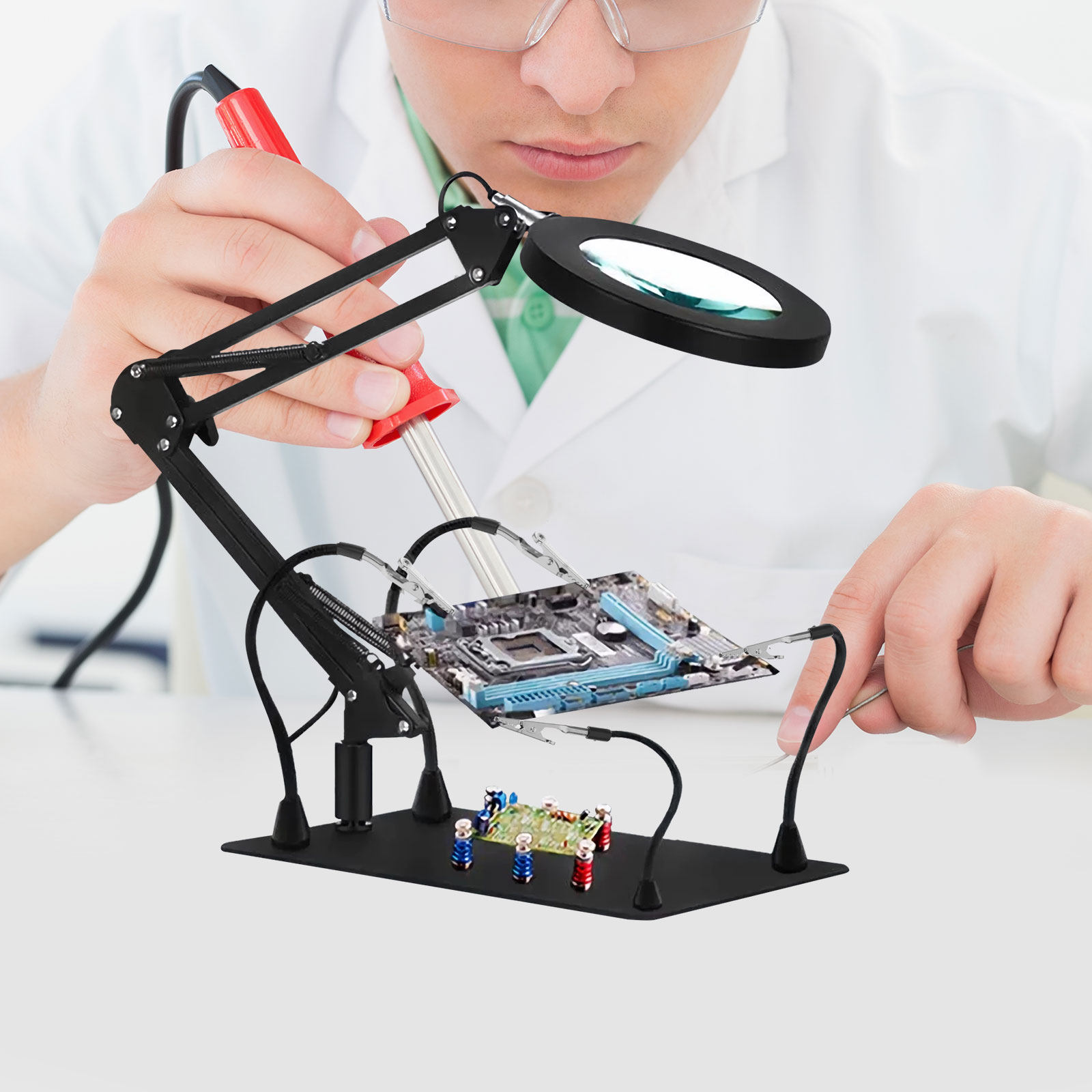3Pcs Soldering Workbench Clamp - مراجعة Electronics Repair Workbench وسعره