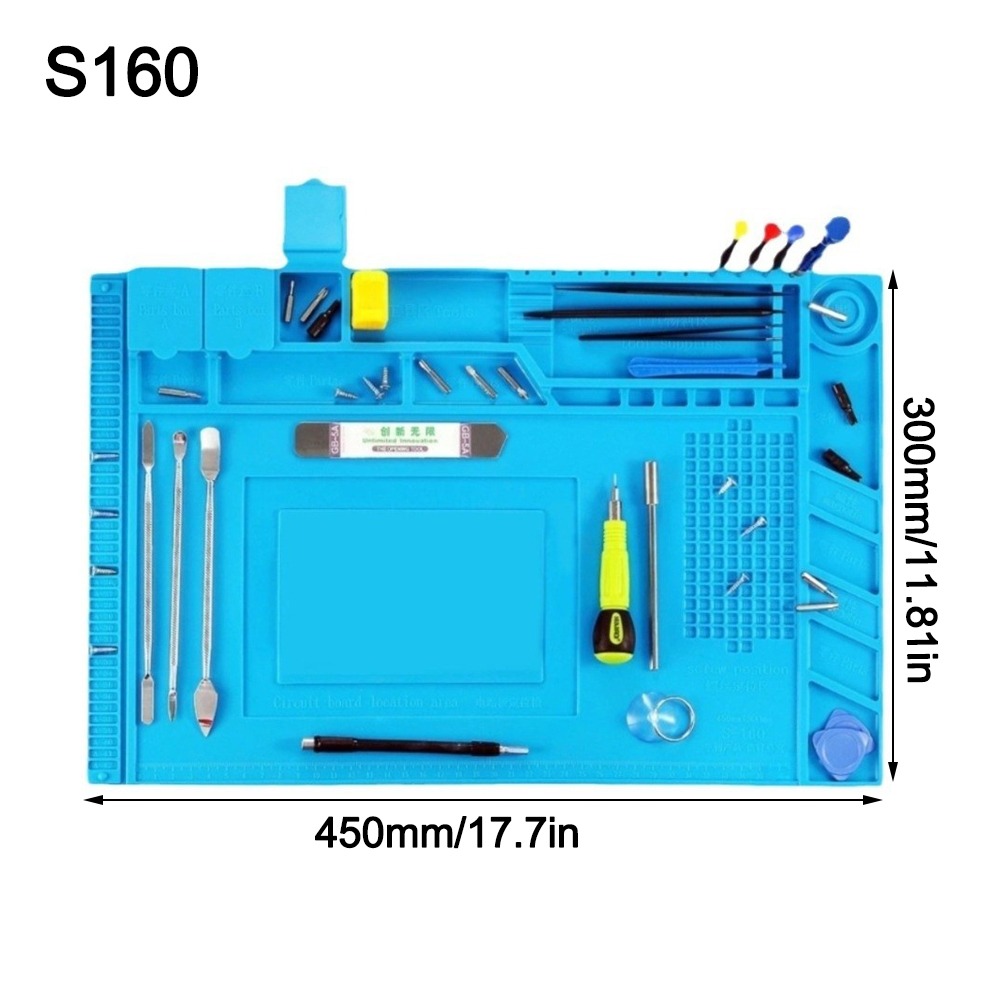 Silicone Soldering Station Mat - مراجعة Electronics Repair Mat وسعره