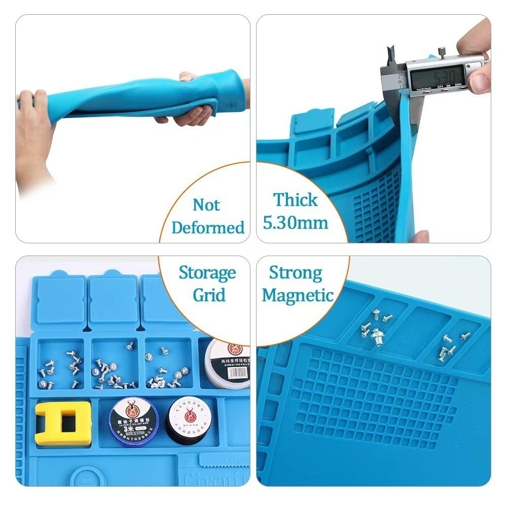 Silicone Soldering Station Mat - مراجعة Electronics Repair Mat وسعره