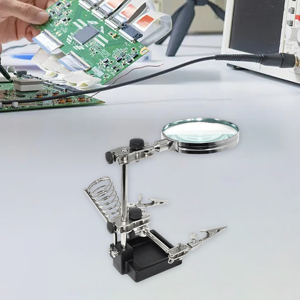 3X Magnifying Glass with Third - مراجعة Electronics Repair Workbench وسعره