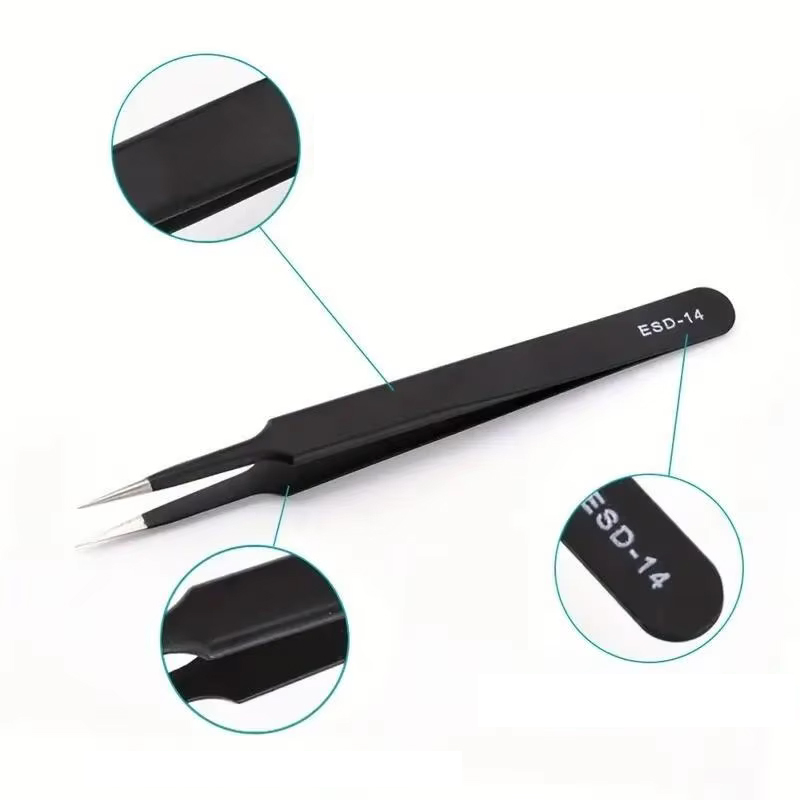 NEW 6pcs Precision Long Tweeze - مراجعة Electronics Repair Tools وسعره