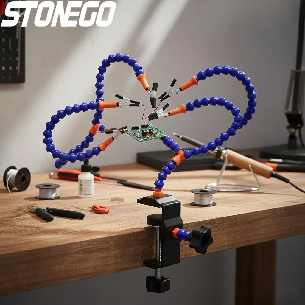 Table Clamp Helping Hands Sold - مراجعة Electronics Repair Workbench وسعره