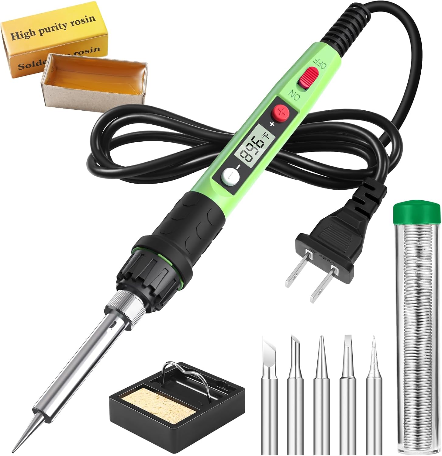 80W LCD Digital Soldering Iron - مراجعة Electronics Repair Tools وسعره