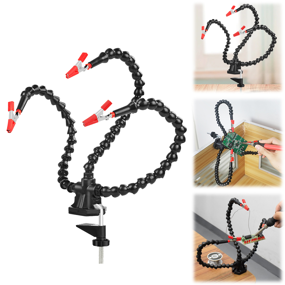 Desk Clamp Soldering Helping H - مراجعة Electronics Repair Tools وسعره