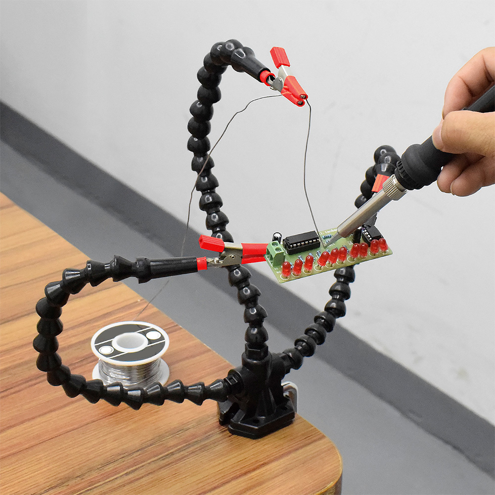 Desk Clamp Soldering Helping H - مراجعة Electronics Repair Tools وسعره