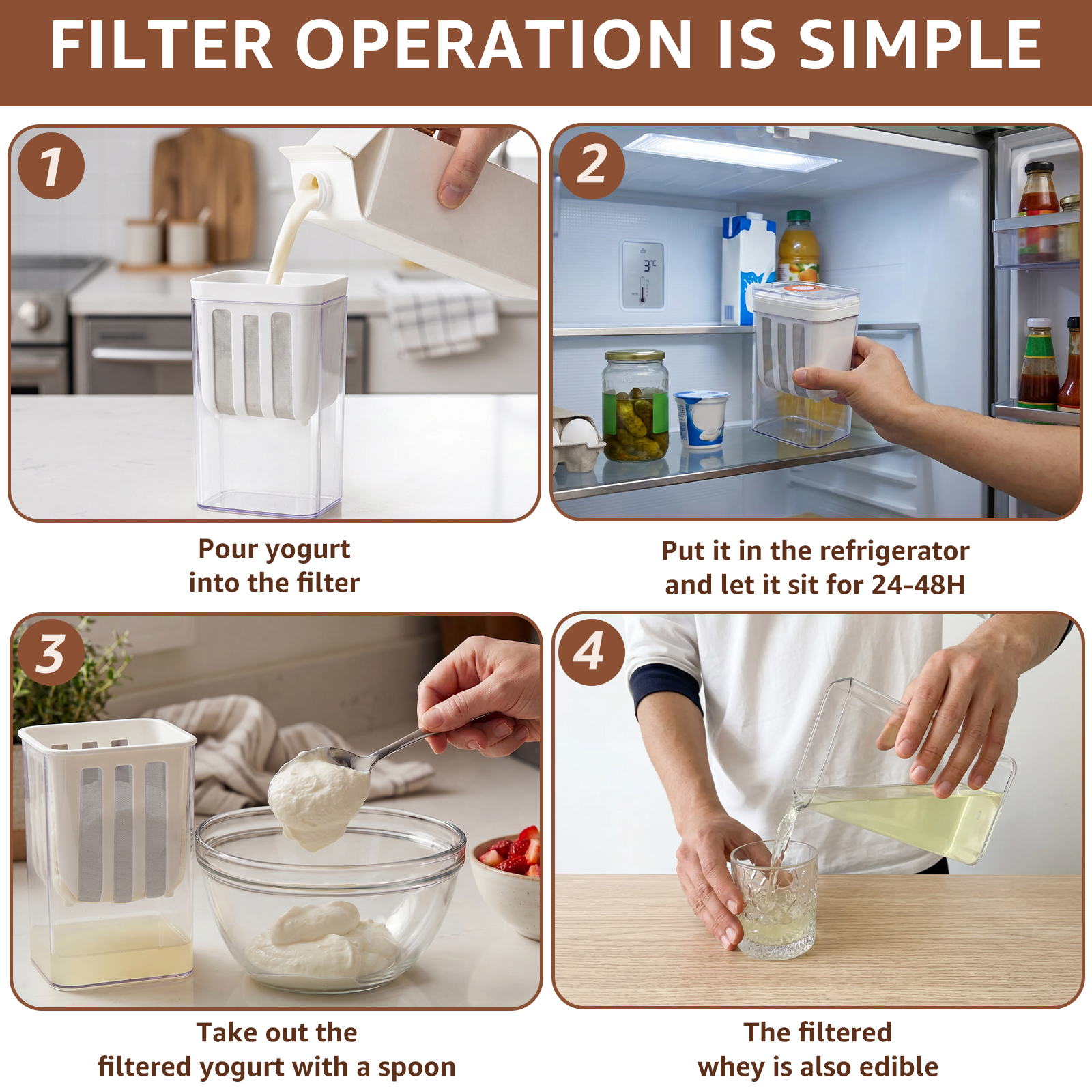 Yogurt Filter Food Strainer 11 - مراجعة Screen Separator Machine وسعره